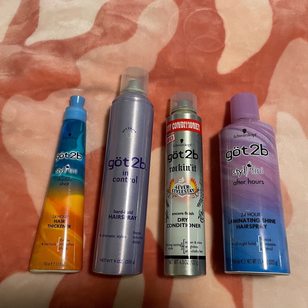 Awesome Schwarzkopf GOT2B Hair Product Bundle